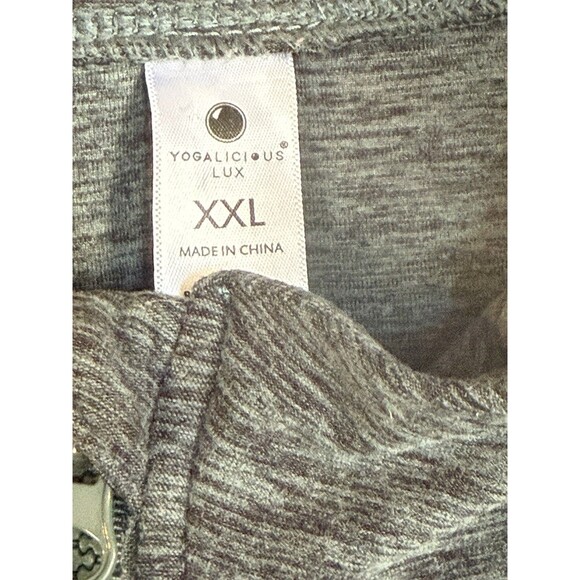 Yogalicious Athletic Jacket Women's XXL Green Full Zip Long Sleeve Mock Neck - Picture 4 of 10